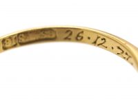 Edwardian 18ct Gold & Platinum, Three Stone Sapphire & Diamond Ring