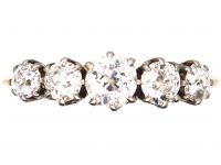 Edwardian 18ct Gold Five Stone Diamond Ring