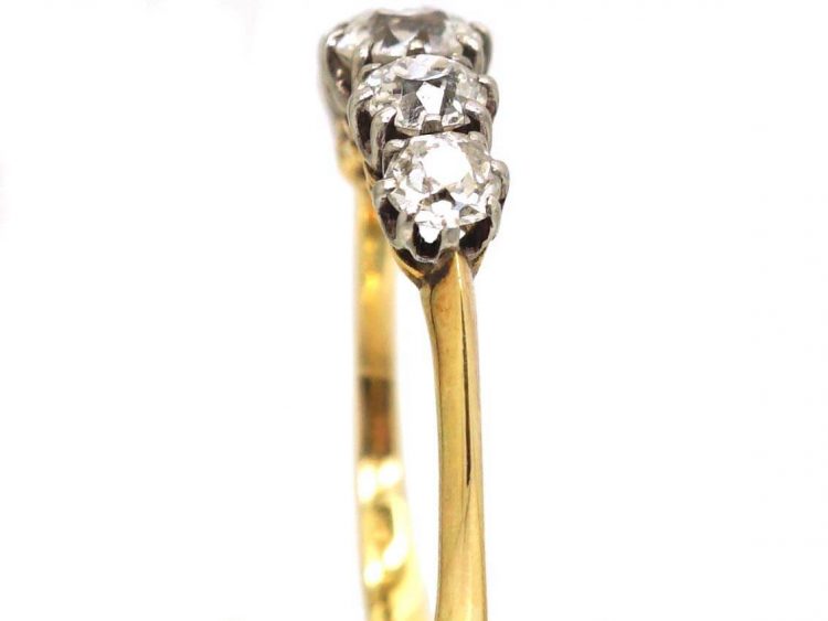 Edwardian 18ct Gold Five Stone Diamond Ring