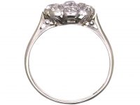 Edwardian Platinum, Diamond Daisy Cluster Ring