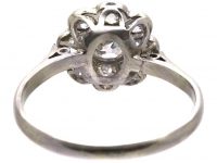 Edwardian Platinum, Diamond Daisy Cluster Ring