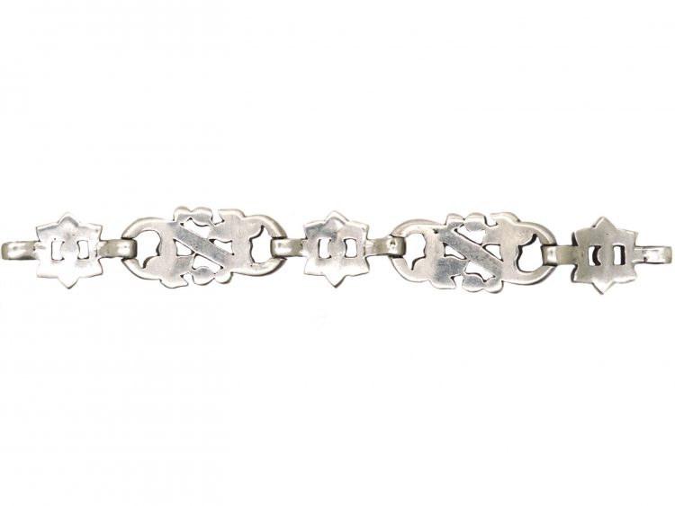 Art Deco Silver and Marcasite Bracelet