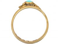 Victorian 18ct Gold Snake Ring set with Turquoise