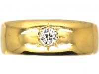 18ct Gold Millenium Diamond Set Gypsy Ring