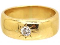 18ct Gold Millenium Diamond Set Gypsy Ring
