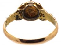 Early Victorian 15ct Gold, Ruby & Diamond Cluster Ring