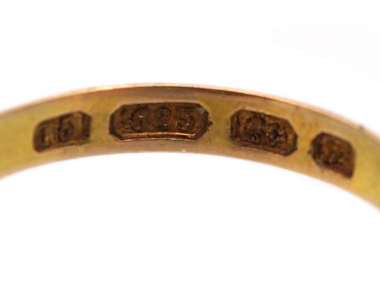Early Victorian 15ct Gold, Ruby & Diamond Cluster Ring