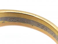18ct Gold Three Colour Gold Ring set with Diamonds by Cartier