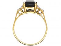 18ct Gold, Green Tourmaline & Diamond Ring by Cropp & Farr