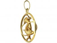 14ct Gold Italian Pisces Pendant