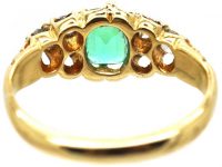 Victorian 18ct Gold, Emerald & Diamond Ring