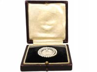 Edwardian Carved Moonstone Man in the Moon Brooch with a Border of Natural Pearls & Diamonds