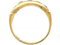 Victorian 18ct Gold Five Stone Ring set with Sapphires & Diamonds