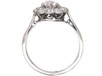 Edwardian Platinum & Diamond Daisy Cluster Ring