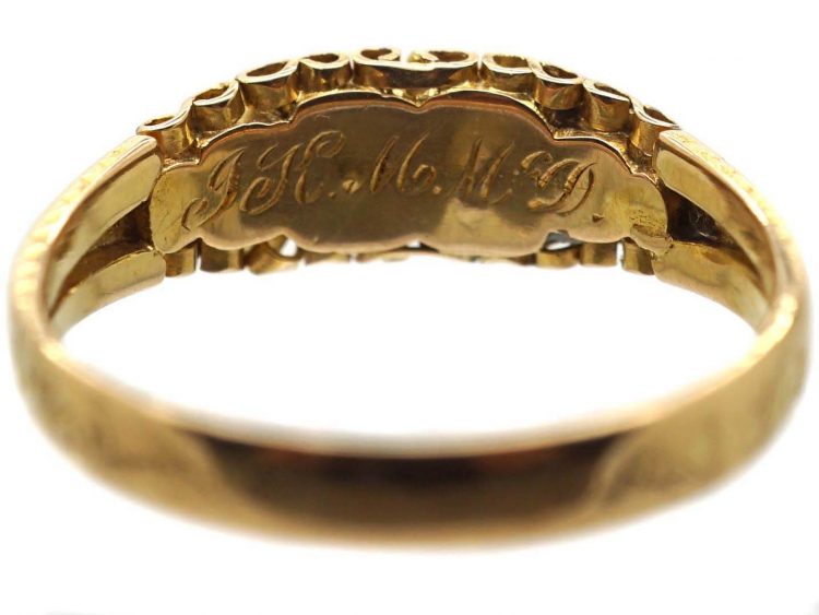 Victorian 15ct Gold Ring with Gemstones that Spell Regard