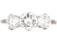 18ct White Gold Three Stone Diamond Ring