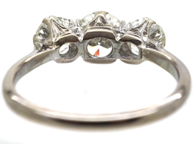18ct White Gold Three Stone Diamond Ring