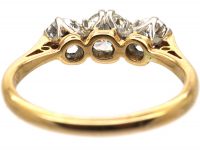 Mid-Century 18ct Gold & Platinum, Three Stone Diamond Ring