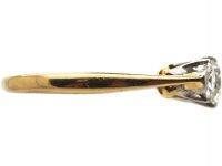 Mid-Century 18ct Gold & Platinum, Three Stone Diamond Ring