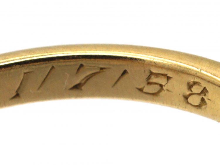 Mid-Century 18ct Gold & Platinum, Three Stone Diamond Ring