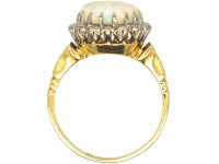 18ct Gold, Opal & Diamond Ring