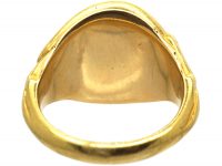 Victorian 18ct Gold Signet Ring with Intaglio of a Griffin