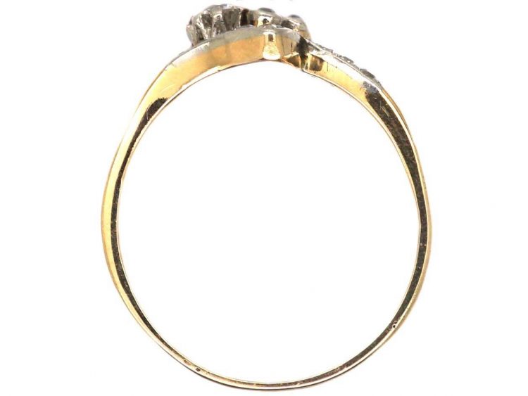 Art Nouveau 18ct Gold, Ruby & Diamond Ring