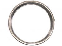 18ct White Gold, Emerald & Diamond Half Eternity Ring