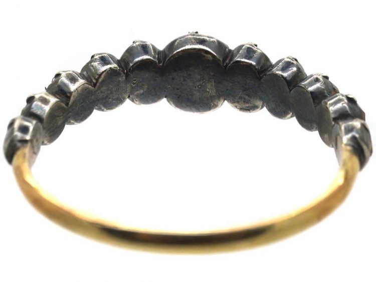 French Early 19th Century Ring set with Graduated Rose Diamonds