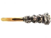 French Early 19th Century Ring set with Graduated Rose Diamonds