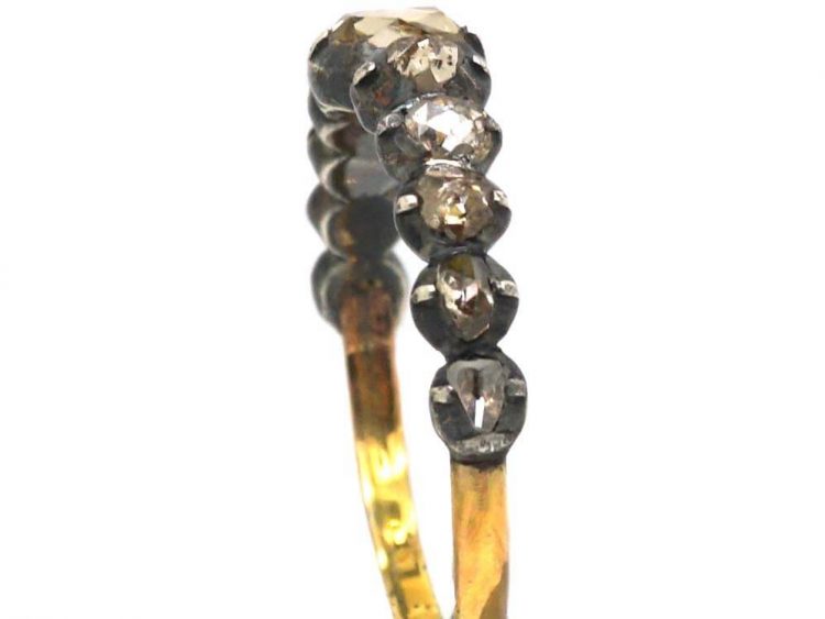 French Early 19th Century Ring set with Graduated Rose Diamonds