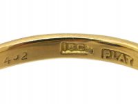 Early 20th Century 18ct Gold, Sapphire & Diamond Oval Cluster Ring