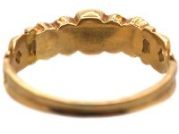 Regency 15ct Gold Ring set with Emeralds & Diamonds