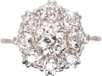 18ct White Gold, Diamond Cluster Ring