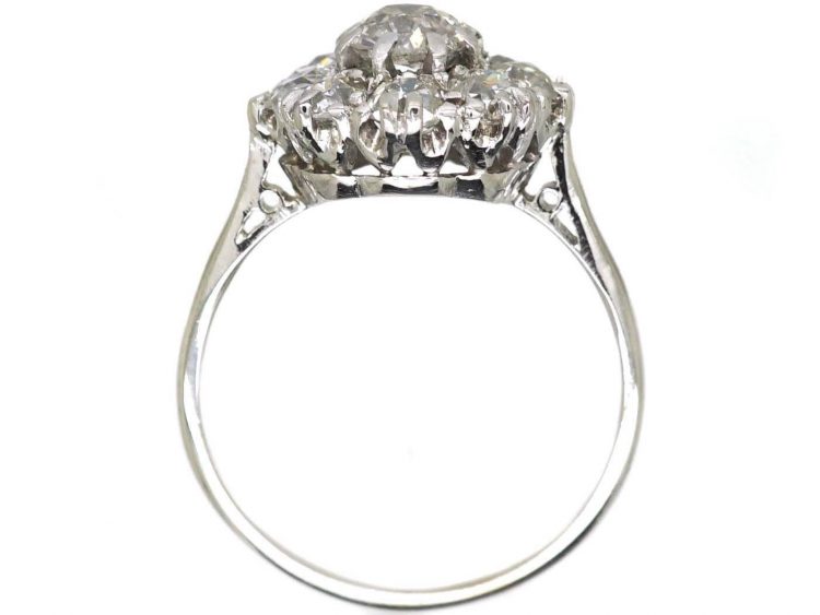 18ct White Gold, Diamond Cluster Ring