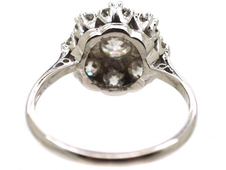18ct White Gold, Diamond Cluster Ring