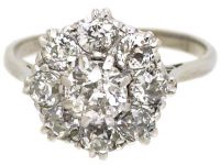 18ct White Gold, Diamond Cluster Ring