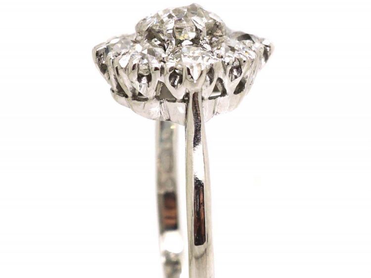 18ct White Gold, Diamond Cluster Ring
