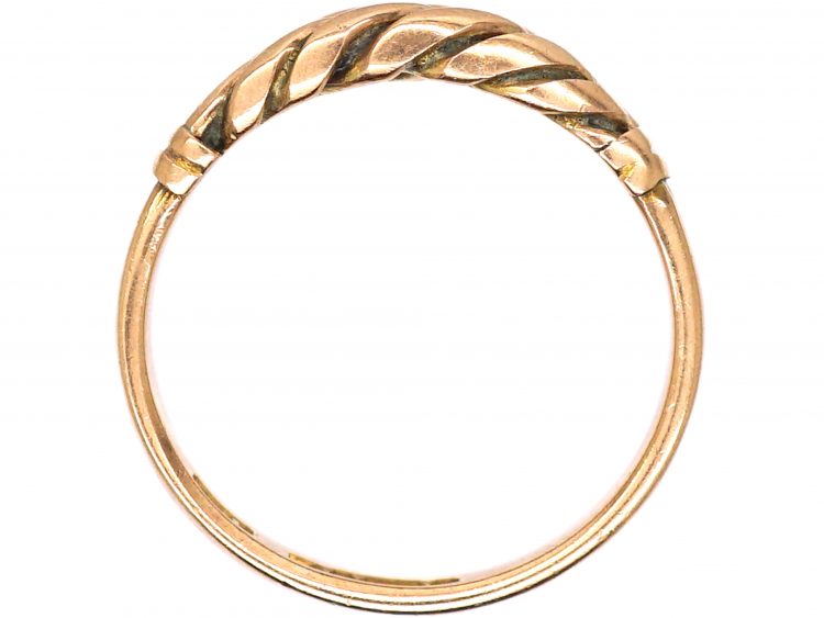 Victorian 9ct Gold Curb Link Ring