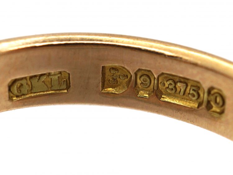 Victorian 9ct Gold Curb Link Ring