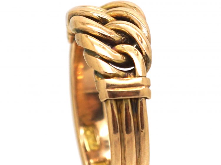 Victorian 9ct Gold Curb Link Ring