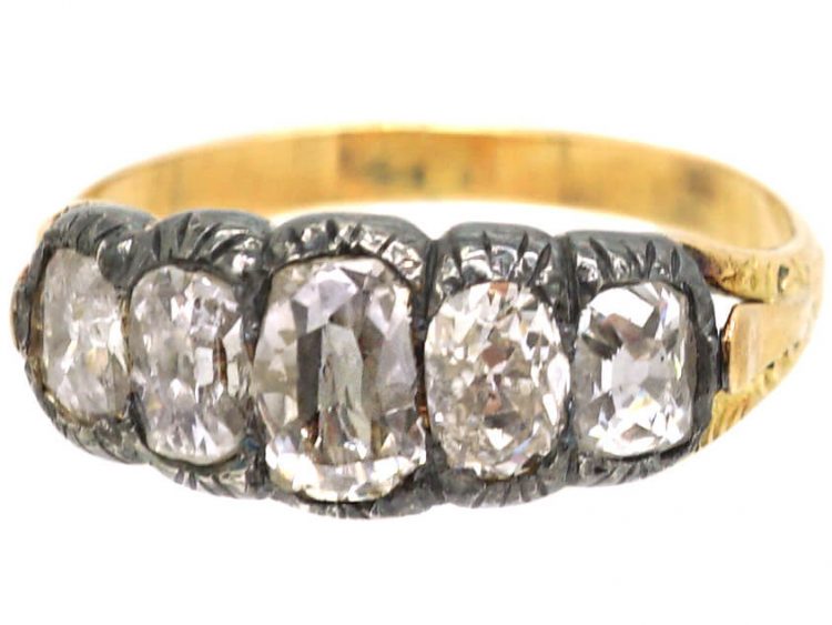 Georgian Five Stone Diamond Ring