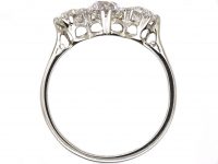 Early 20th Century Platinum, Three Stone Old European Cut Diamond Ring