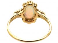 Edwardian 18ct Gold & Platinum, Opal & Diamond Ring