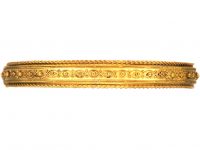 Victorian 15ct Gold Etruscan Style Bangle