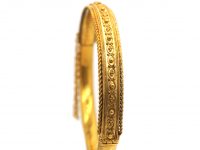 Victorian 15ct Gold Etruscan Style Bangle