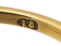 Edwardian 18ct Gold & Platinum, Pierced Cluster Flower Ring