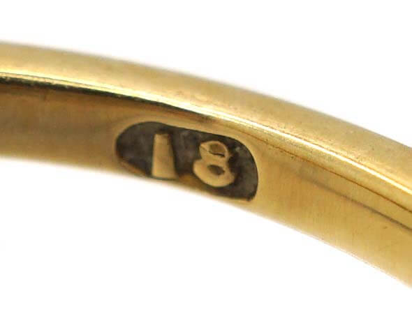 Edwardian 18ct Gold & Platinum, Pierced Cluster Flower Ring