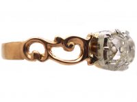 Georgian Three Stone Old Mine Cut Diamond Ring