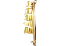 Edwardian 15ct Gold & Platinum Naval Flag Brooch